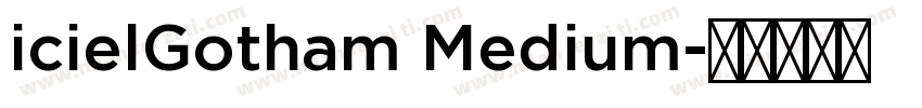 icielGotham Medium字体转换